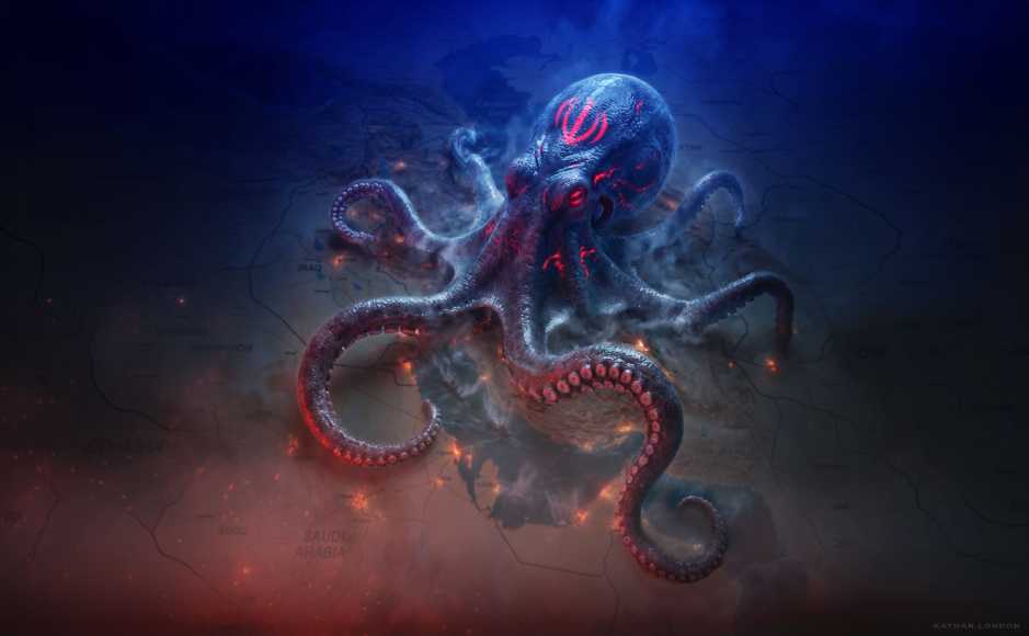 هراس حکومت از سقوط، اختاپوس بسیج و مزدوران شیعی در خیابان‌های ایران